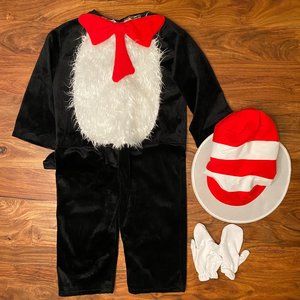 Cat in the Hat Halloween Costume Sz 2T - 4T